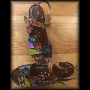 “Spring Step” Belladonna sandal